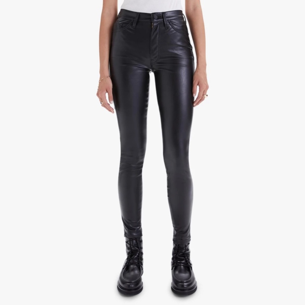 Mother Denim Swooner Faux Leather pant